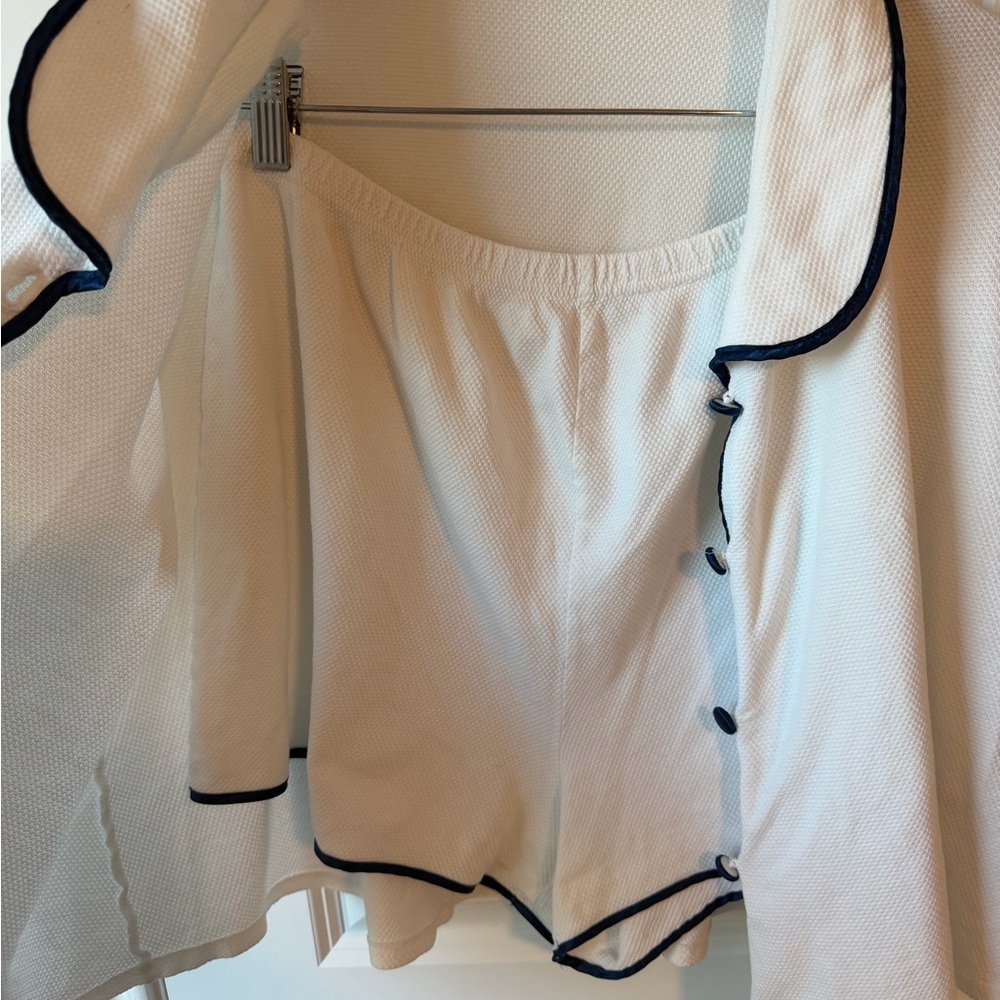 ✨VINTAGE✨ Victoria's Secret Pajama SET / Top + Shorts SZ Large - Picture 2 of 4